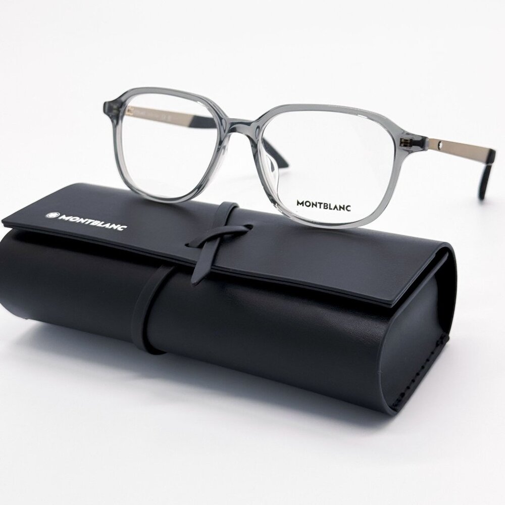 NEW MONTBLANC EYEGLASSES MB0335OA 004 MEN GREY EYEWEAR